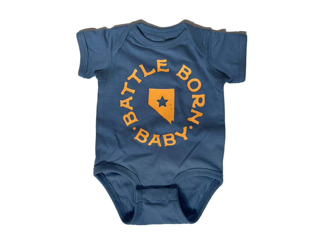 Retro Battle Born Onesie Bodysuit (Baby)
