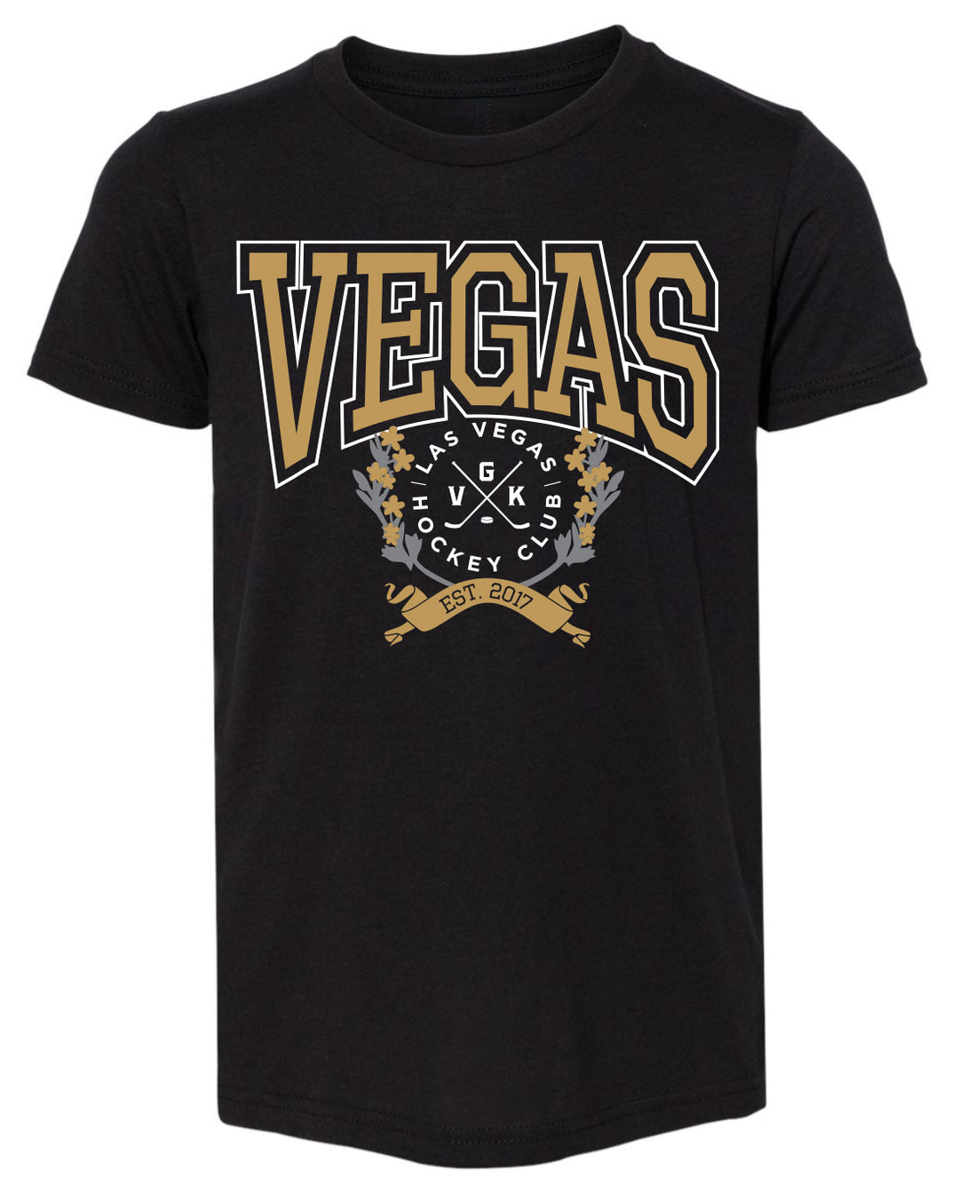 Vegas Hockey VGK College Style T-Shirt (Kids)