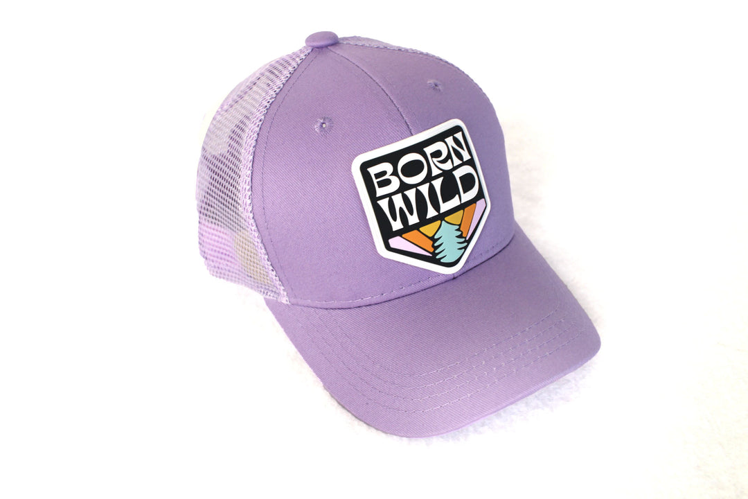 BORN WILD Lavender Trucker Hat (Baby & Kids)