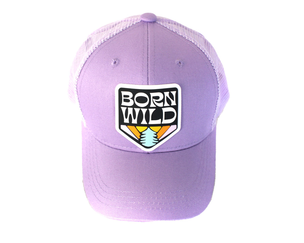 BORN WILD Lavender Trucker Hat (Baby & Kids)