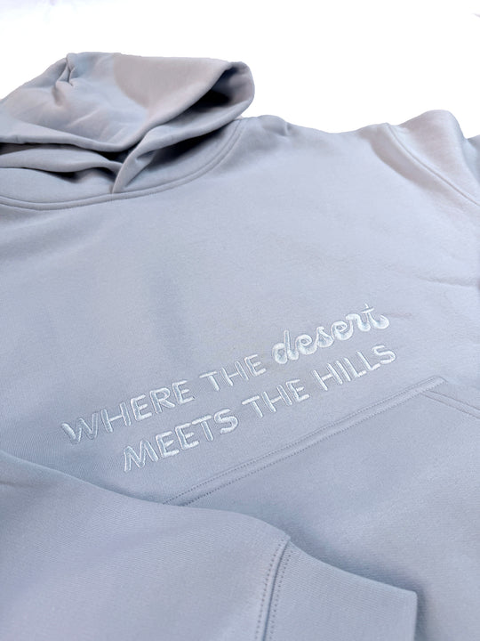 Desert Meets the Hills Embroidered Hoodie Sweatshirt (women)