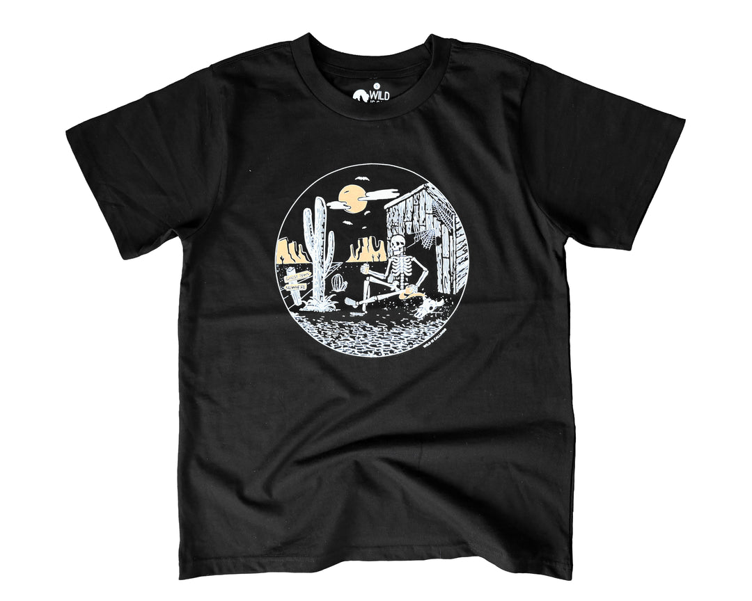Ghost Town Skeleton Halloween Tee (Unisex)