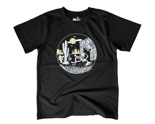 Ghost Town Skeleton Halloween Tee (Unisex)