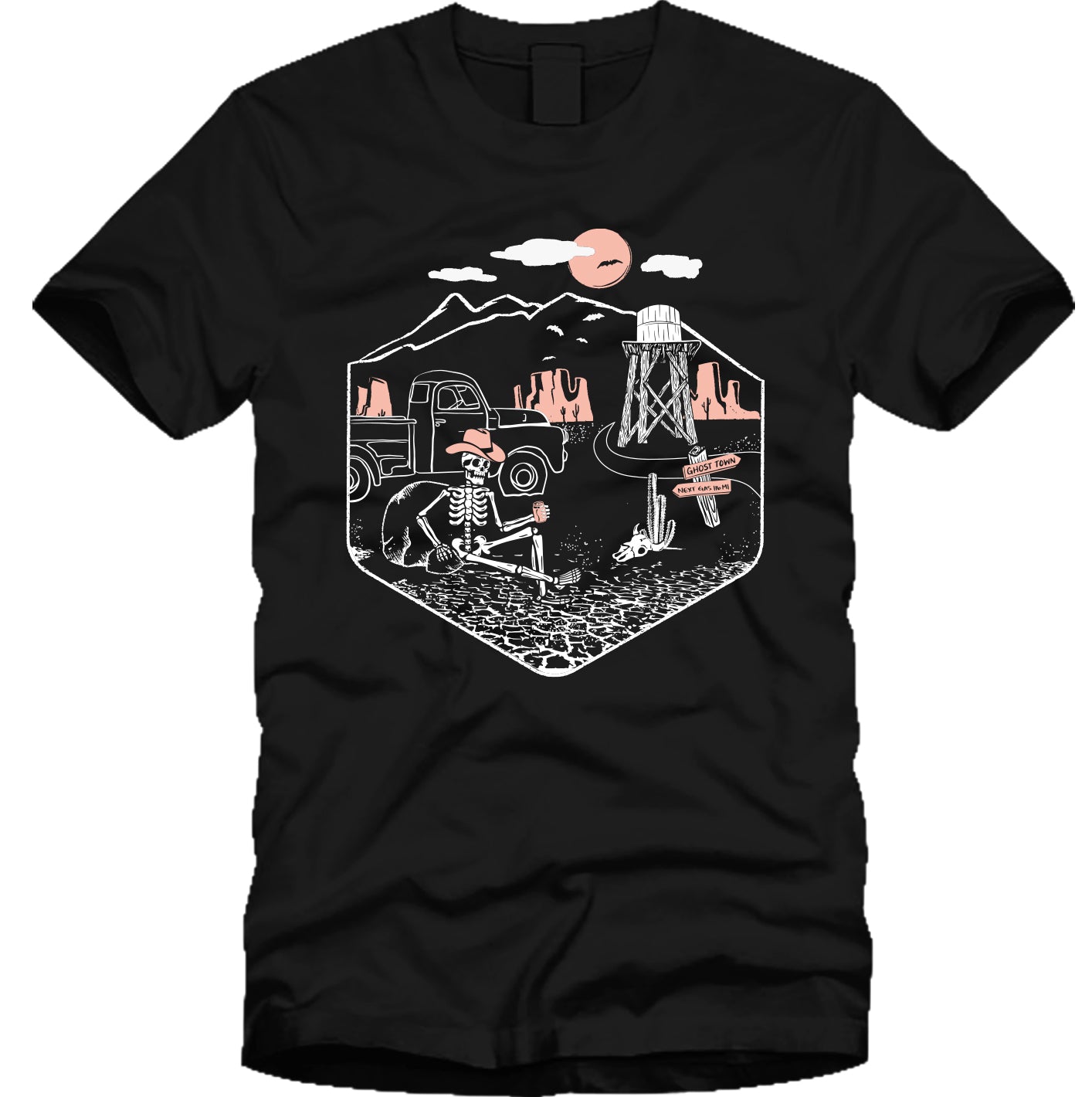 T.666.T　1004030 Ghost Town Too Halloween Skeleton T-shirt (unisex) – Wild Is