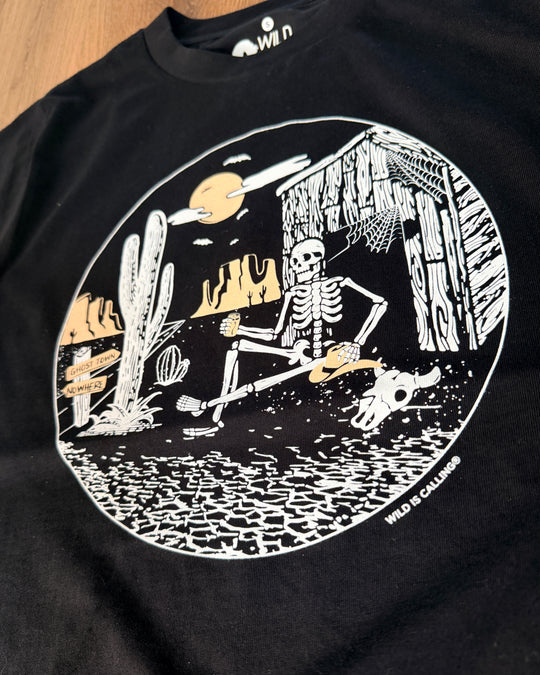 Ghost Town Skeleton Halloween Tee (Unisex)