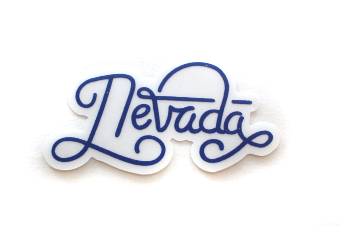 Nevada Handwritten Script Sticker