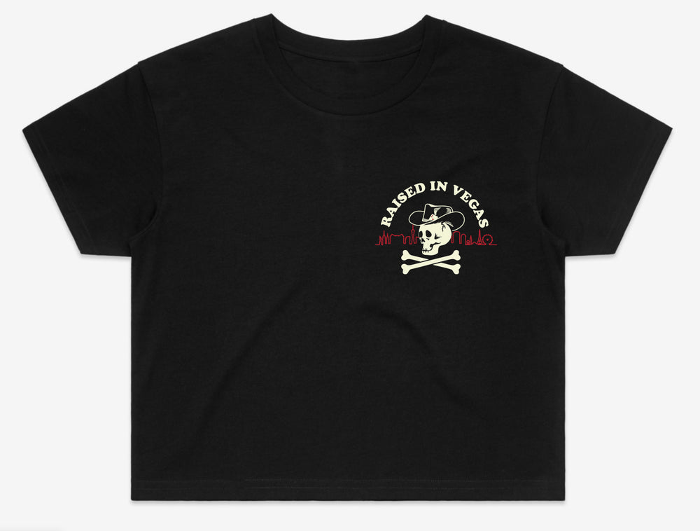 Raised in Vegas's RIP to my Childhood Cropped T-shirt (Womens)