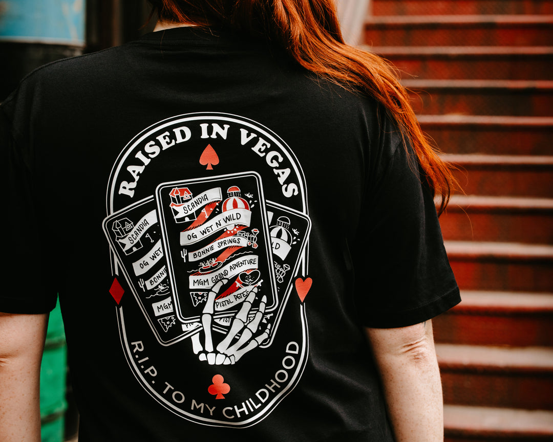 Raised in Vegas's RIP to my Childhood T-shirt (Unisex)