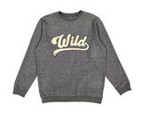 Wild Varsity Gray Pullover Sweatshirt (UNISEX)