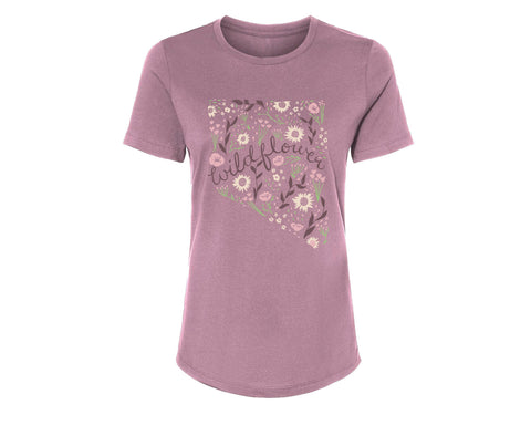 Nevada Wildflower Relaxed T-shirt (Womens)